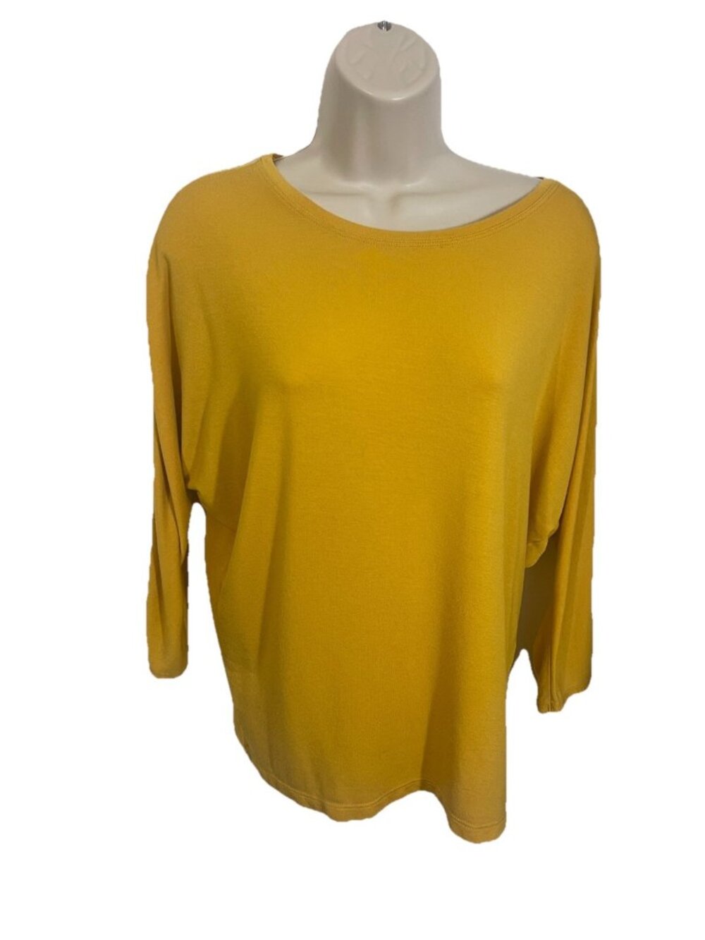 Rachel Zoe Women Size Small T-Shirt Tee Top Shirt Long Sleeve Gold